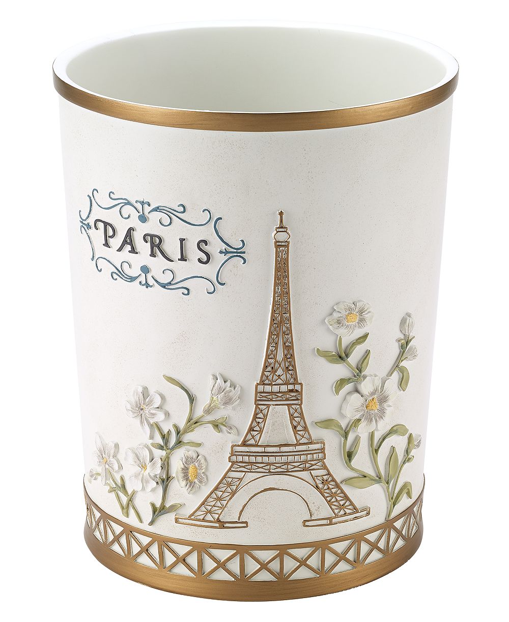 Avanti Paris Botanique Hand Painted Resin Wastebasket