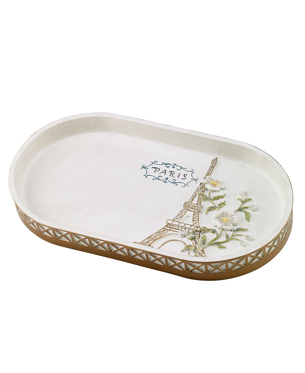 Поднос для ванной Avanti Paris Botanique Hand Painted Resin