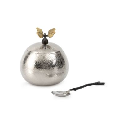 Michael Aram Butterfly Ginkgo Pot w/Spoon