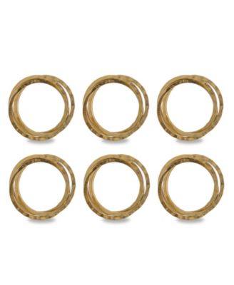 Design Imports комплект из 6 колец для салфеток с переплетенным дизайном