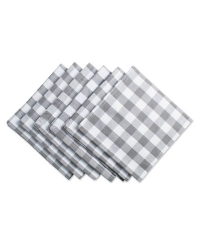 Design Imports набор салфеток в клетку, 6 шт