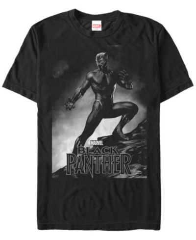 Marvel Men's Black Panther Posed Black Panther Short Sleeve T-Shirt