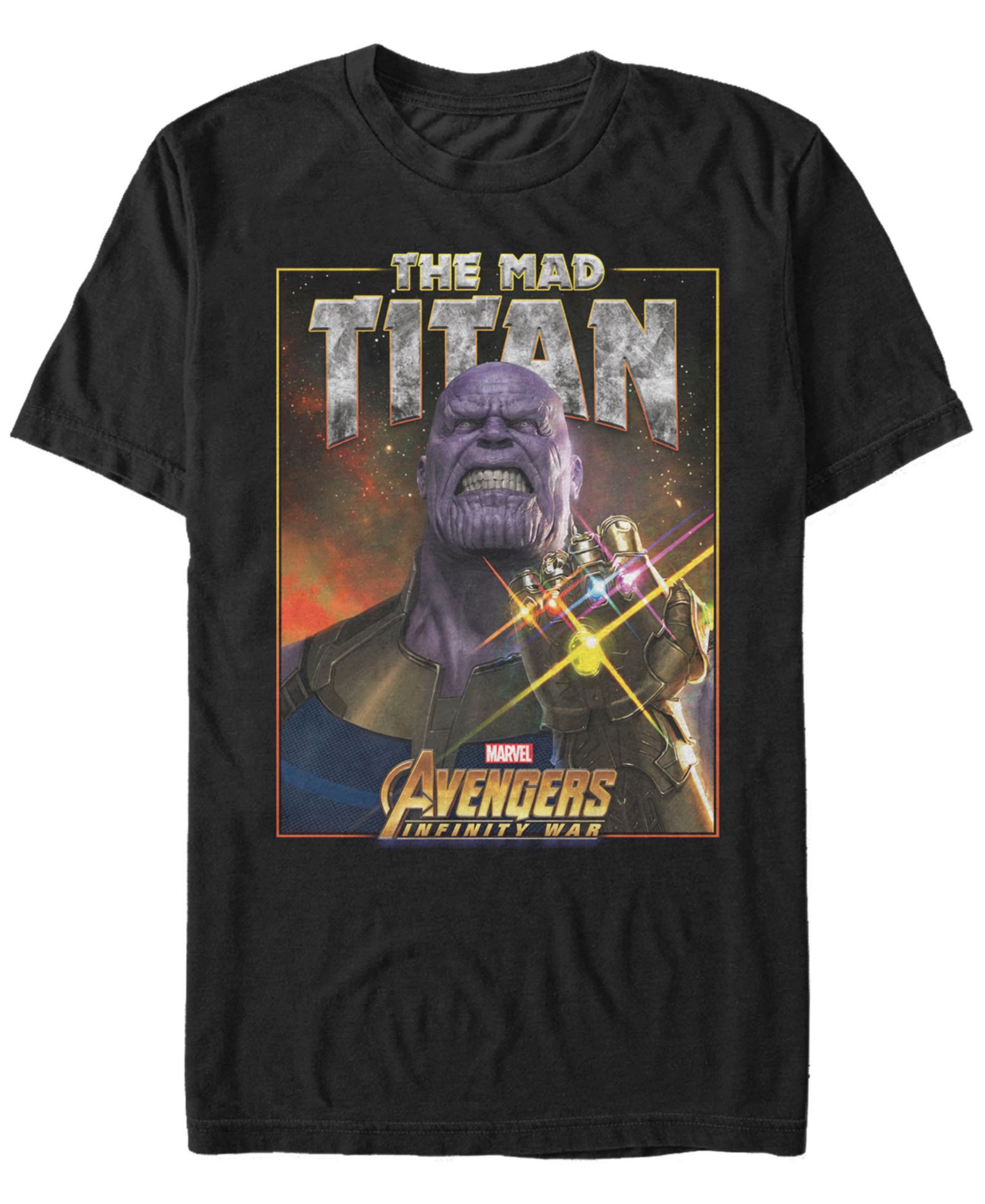 Мужская футболка Marvel Men's Avengers Infinity War The Mad Titan Short Sleeve