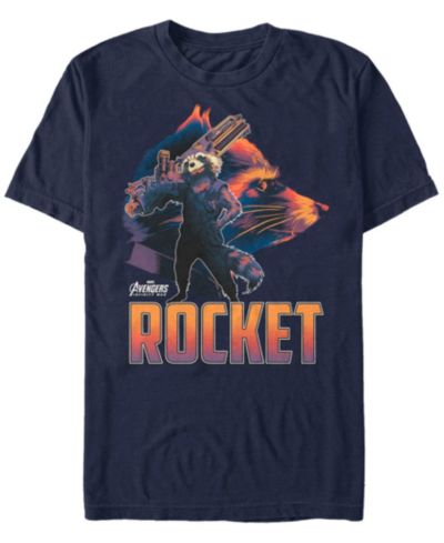 Мужская футболка Marvel Avengers Infinity War Rocket Posed Profile Short Sleeve