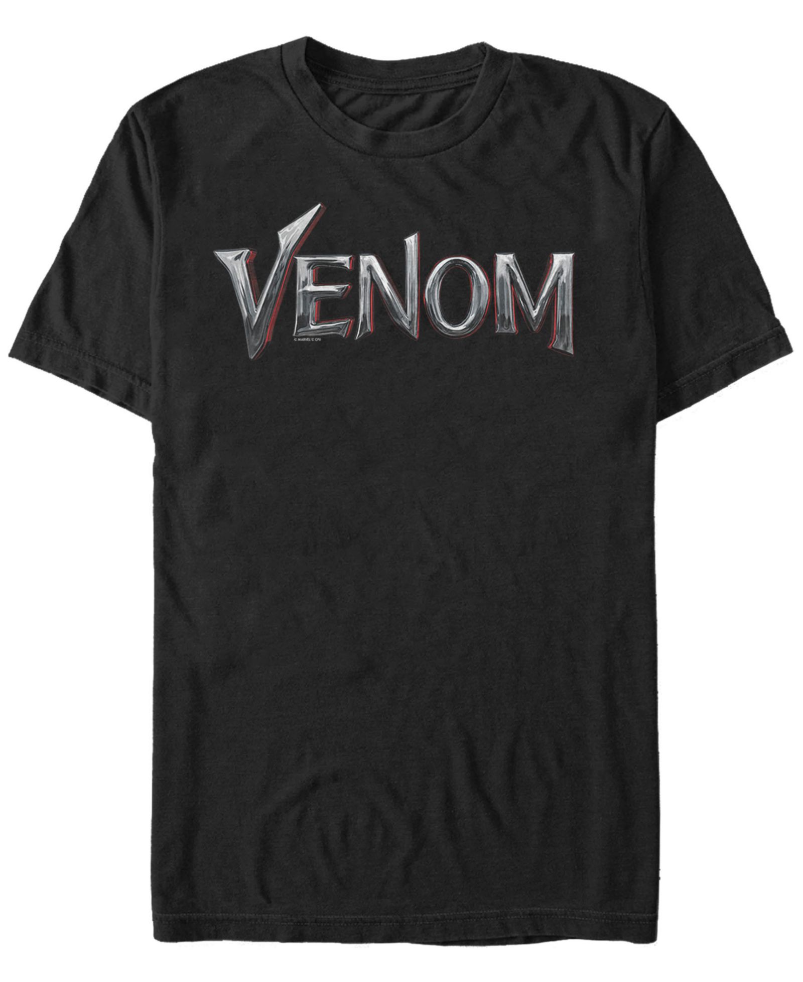 Fifth Sun Мужская футболка Marvel Venom с хромированным логотипом, короткий рукав