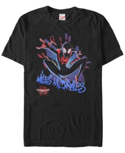 Marvel мужская футболка Spider-Man Into The Spiderverse Miles Morales, короткий рукав