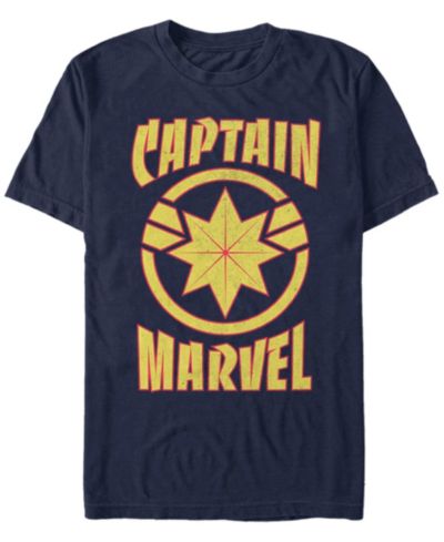 Мужская футболка Marvel Captain Marvel Retro Emblem Short Sleeve