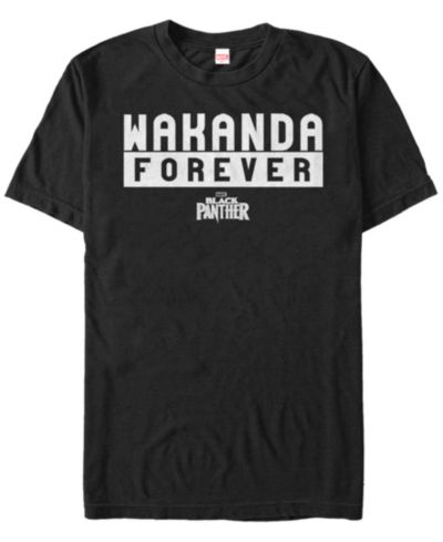 Мужская футболка Marvel Black Panther Bold Wakanda Forever с коротким рукавом, черная