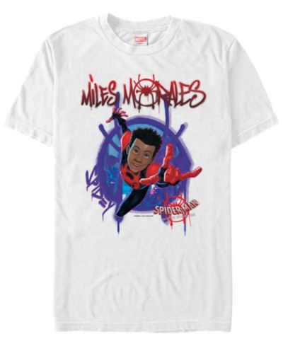 Мужская футболка Marvel Spider-Man Into The Spiderverse Miles Morales с коротким рукавом