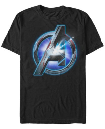 Мужская футболка Marvel Men's Avengers Glowing Logo Short Sleeve