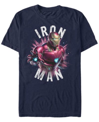Marvel Men's Avengers Iron-Man Star Burst Short Sleeve T-Shirt