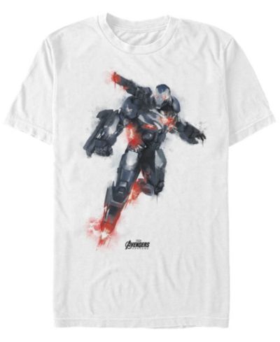 Мужская футболка Marvel Avengers Endgame Dripping Paint War Machine Short Sleeve