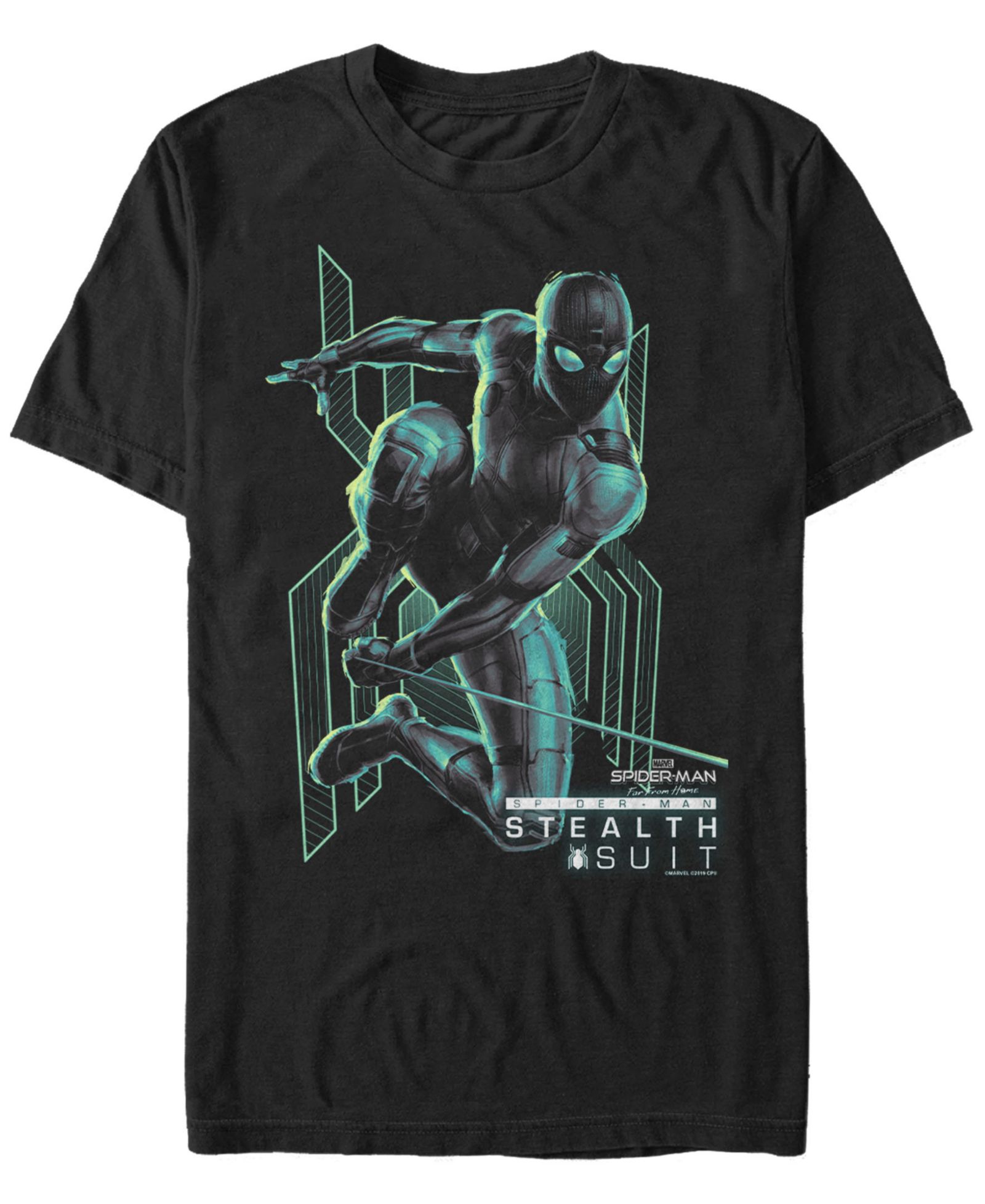 Marvel Men's Spider-Man Far From Home Stealth Suit Short Sleeve T-Shirt