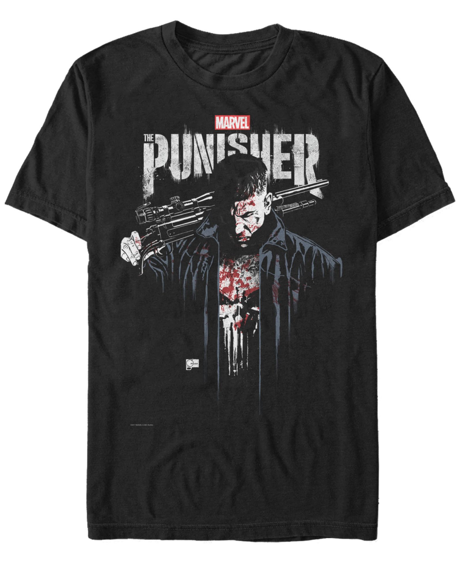 Marvel Men's Punisher The Punisher Portrait Short Sleeve T-Shirt