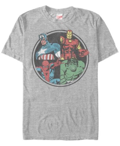Marvel Men's Comic Collection Classic Avengers Group Shot Short Sleeve T-Shirt