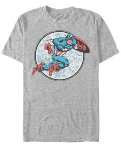 Мужская футболка Marvel Comic Collection Retro Captain America с коротким рукавом