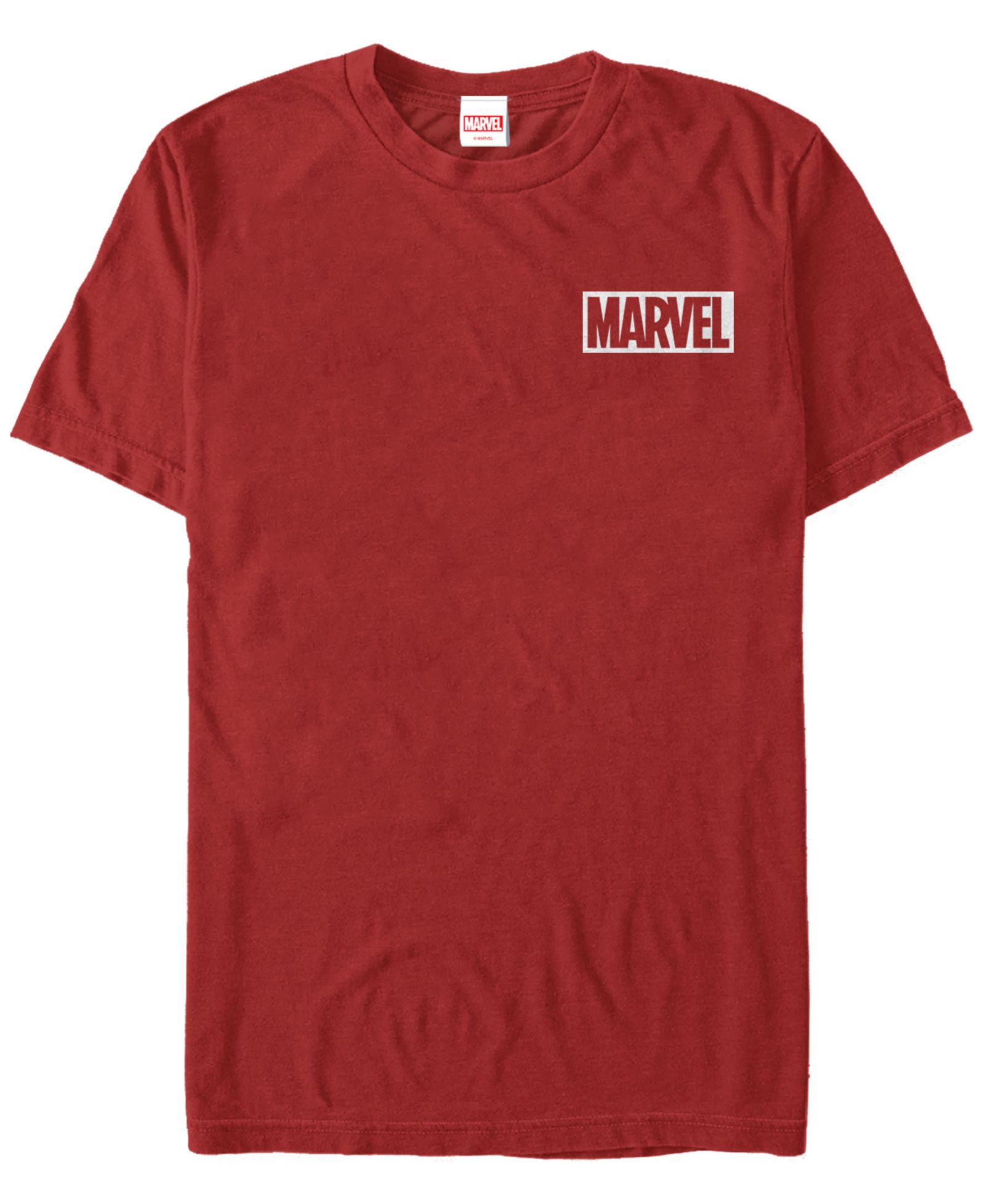 Fifth Sun Marvel Men's Comic Logo Simple White Box Short Sleeve T-Shirt