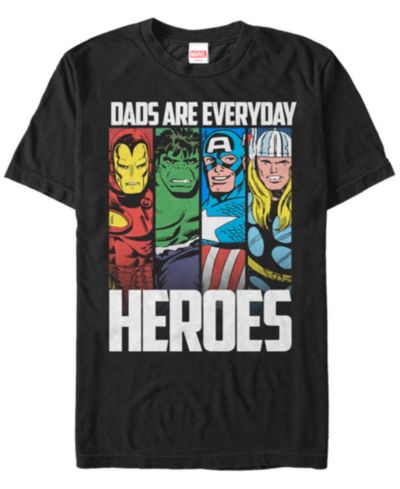 Marvel Мужская футболка с коротким рукавом Comic Collection Dads Are Everyday Heroes