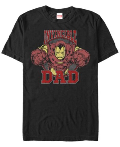 Мужская футболка Marvel Iron Man Invincible Dad Short Sleeve