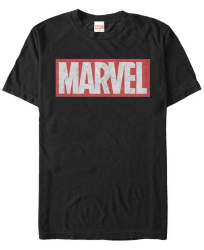 Marvel Men's Distressed Marvel Men's Logo Short Sleeve T-Shirt