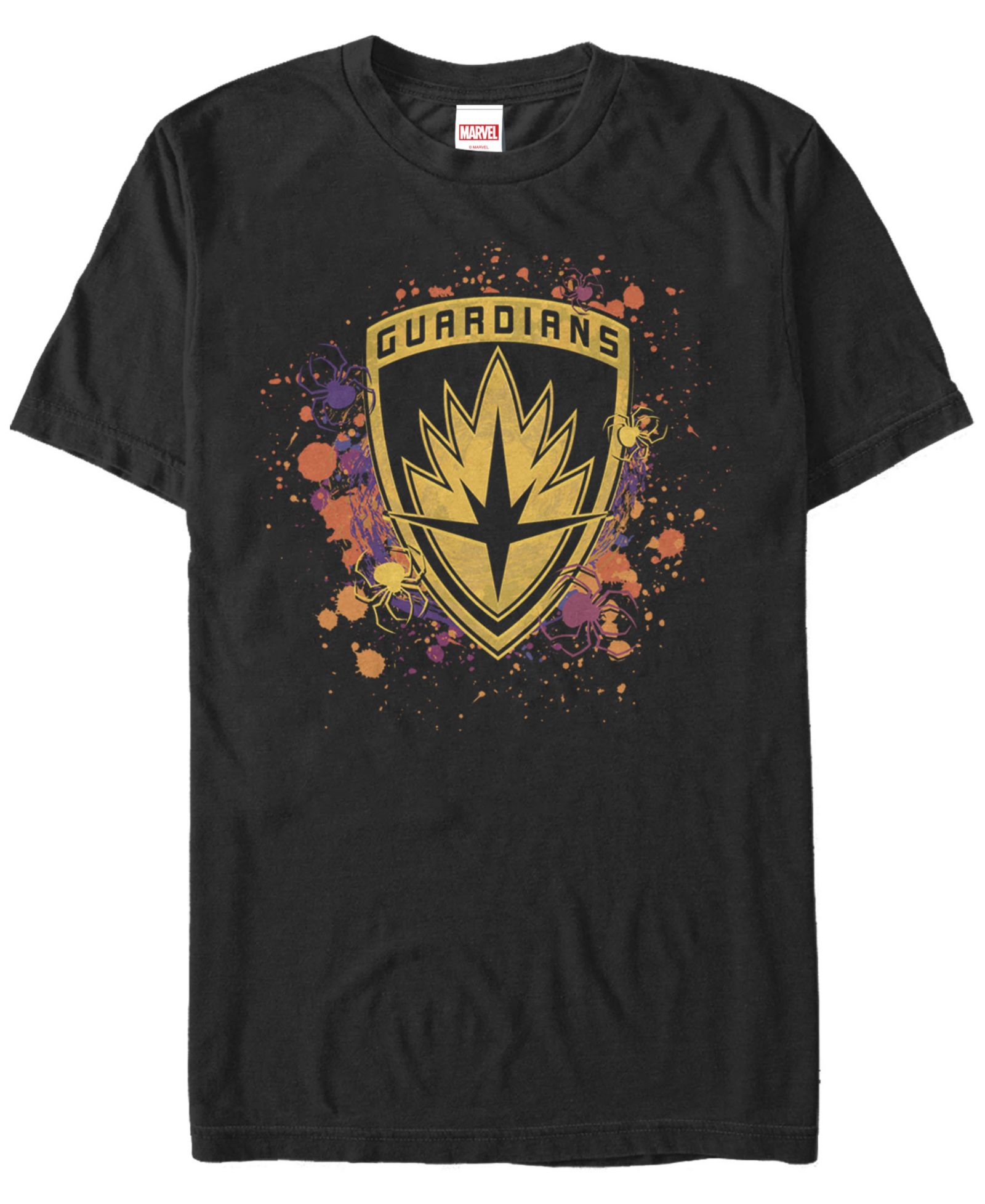 Мужская футболка Marvel Guardians of the Galaxy Splatter Spider Shield