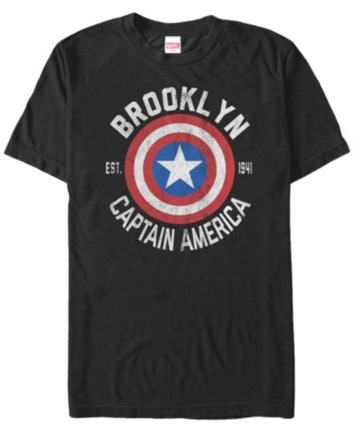 Marvel Мужская футболка с коротким рукавом с логотипом щита Captain America из коллекции Comic Collection