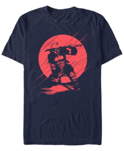 Marvel Мужская футболка Deadpool Samurai Stance Silhouette, короткий рукав