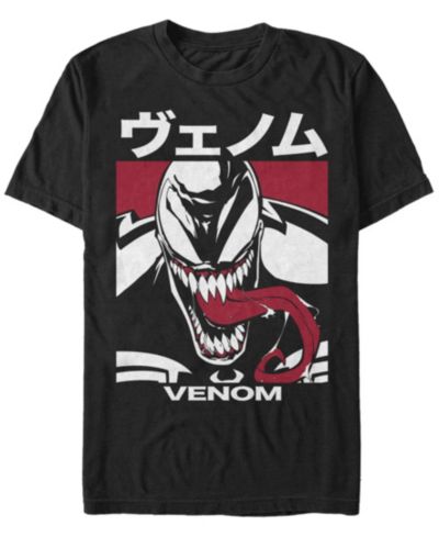 Marvel Мужская футболка с коротким рукавом Comic Collection Venom Kanji Style