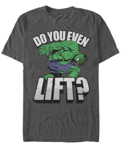 Marvel Мужская футболка Hulk Do You Even Lift, серия Comic Collection
