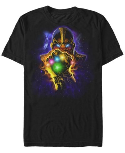 Marvel Мужская футболка Comic Collection Starry Thanos Fist с коротким рукавом