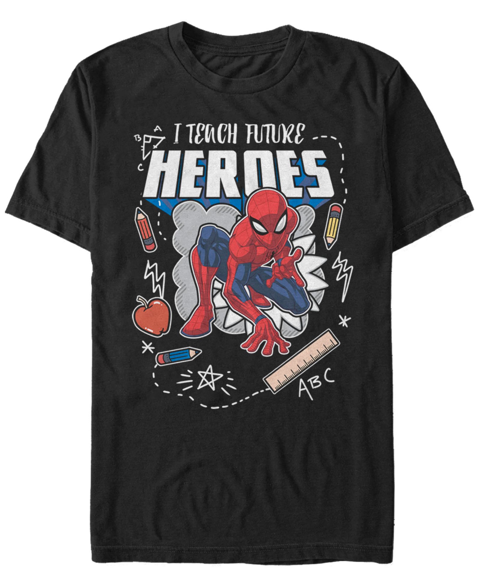 Marvel Мужская футболка Spider-Man I Teach Future Heroes Short Sleeve