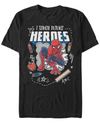 Marvel Men's Spider-Man I Teach Future Heroes Short Sleeve T-Shirt
