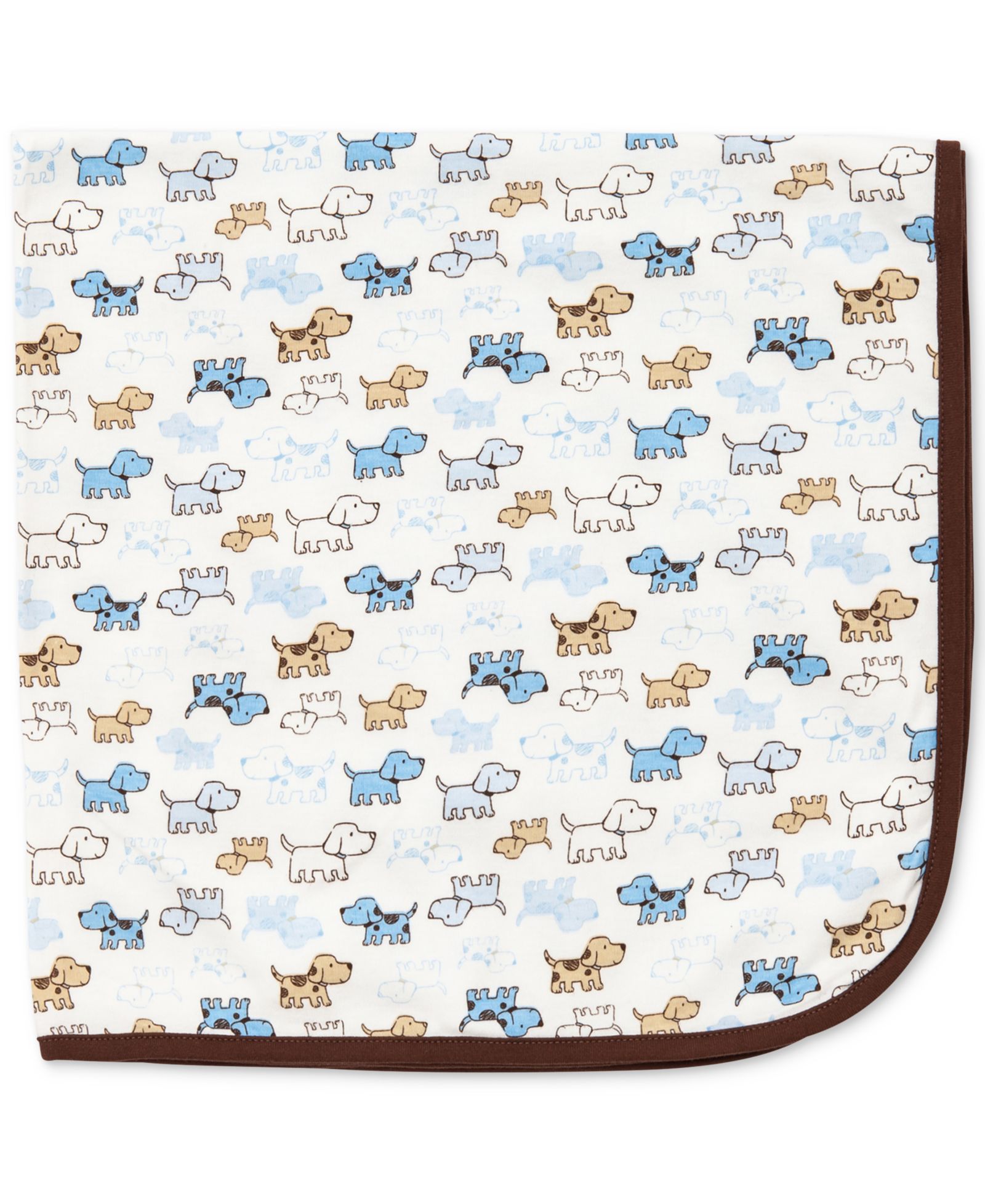 Детское одеяло Little Me Baby Boys Cute Puppies Print Cotton