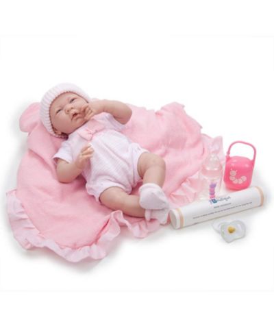 La Newborn Мягкая кукла La Newborn Nursery, 15.5", розовый наряд