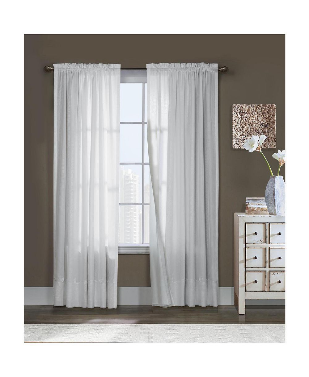 Thermavoile Commonwealth Rhapsody Lined Tailored Pole Top Curtain Panel