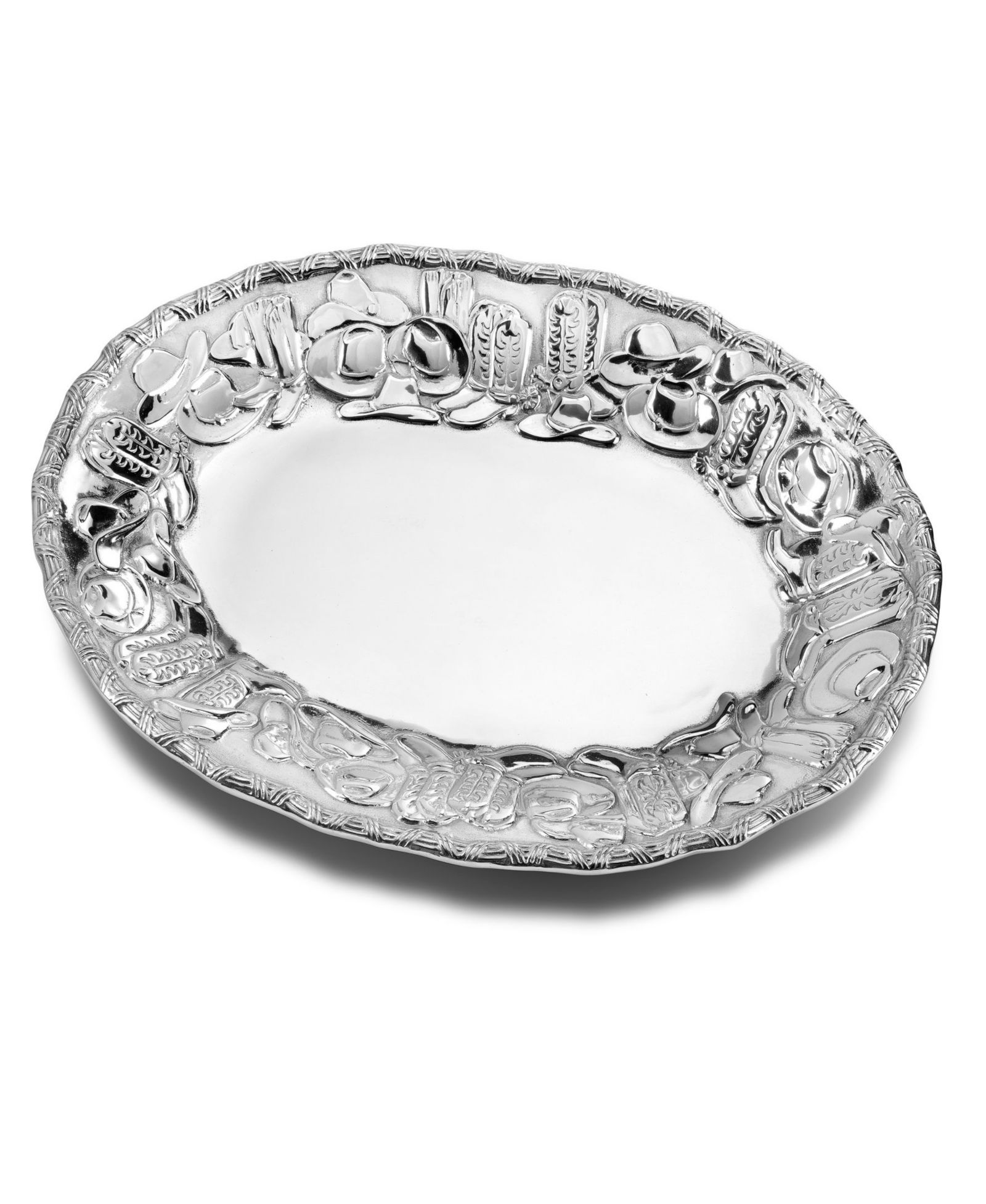 Декоративный поднос Wilton Armetale Western Oval