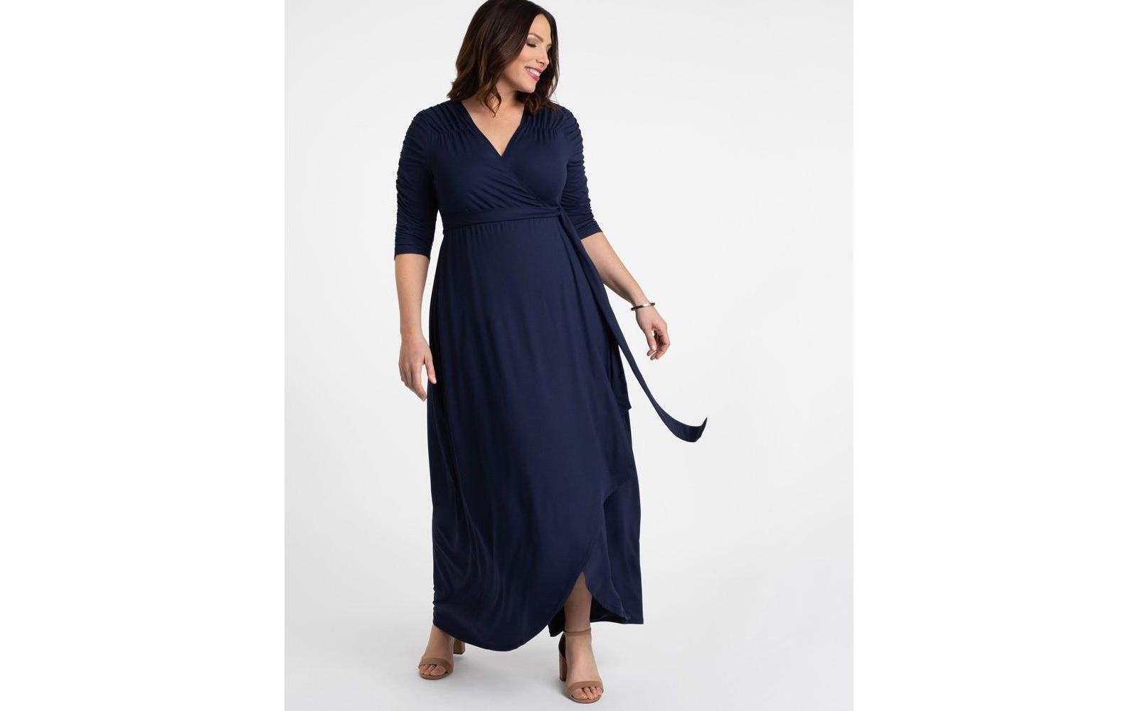 Женское платье-макси Kiyonna Plus Size Meadow Dream Wrap