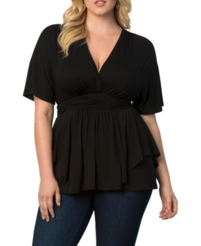 Kiyonna Топ Promenade Jersey Plus Size