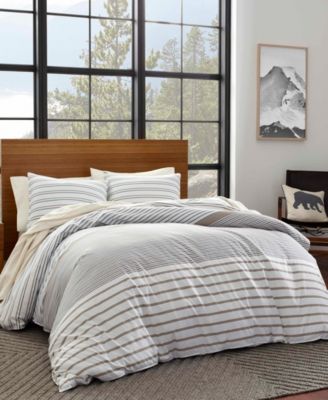 Eddie Bauer Cooper Stripe Duvet Cover Set, King