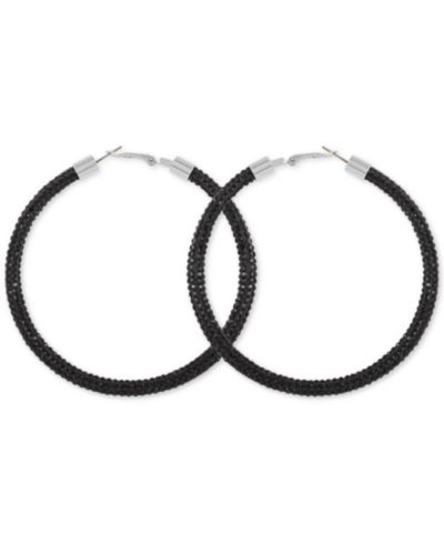 Серьги GUESS Large Pavé Hoop 3"