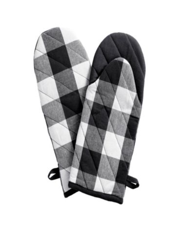 Elrene Farmhouse Living Buffalo Check Oven Mitt Pair