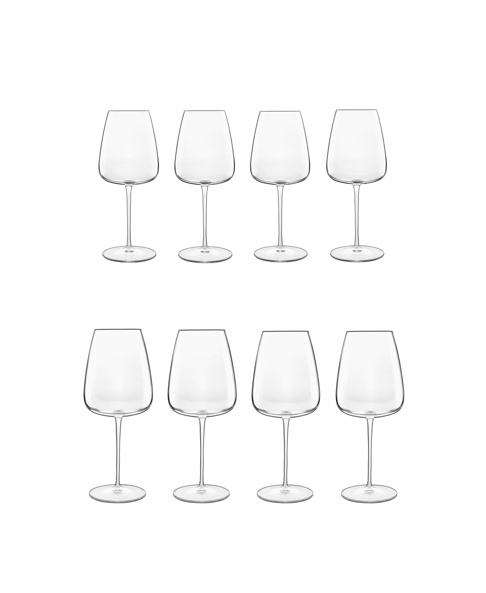 Luigi Bormioli Talismano 8-pc Stemware Set - 4 Red & 4 White