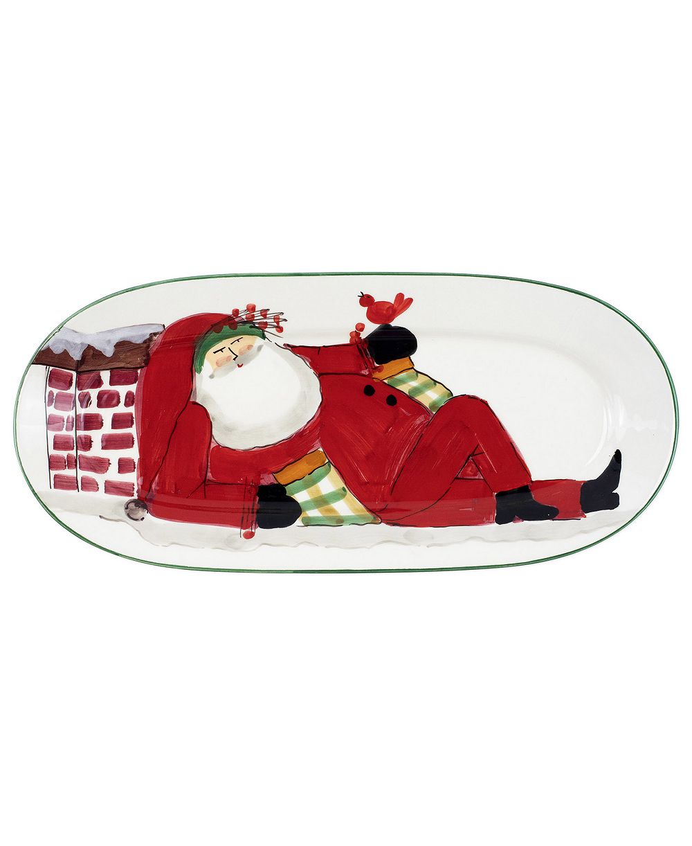 Vietri Old St. Nick овальное блюдо