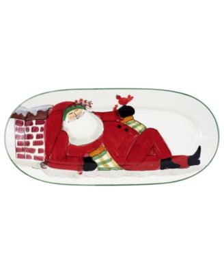 Vietri Old St. Nick овальное блюдо