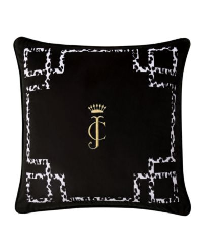Декоративная подушка Juicy Couture Lattice Embroidered Velvet, 20" x 20"
