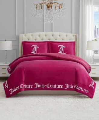 Juicy Couture Reversible Velvet Comforter Set, Full/Queen