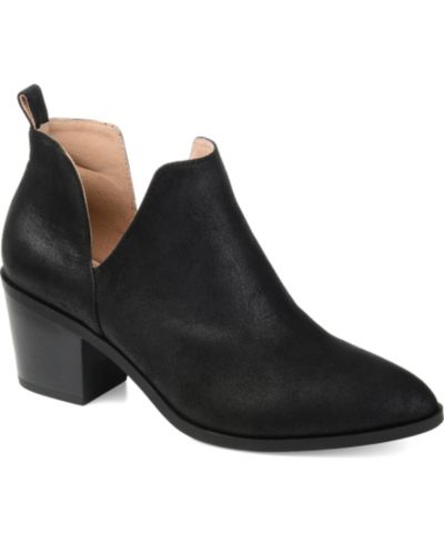 Journee Collection Женские ботильоны Lola Cut Out Stacked Heel