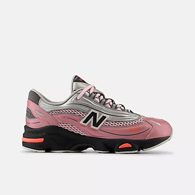 Pink Taffy with Silver Metallic and Urgent Red