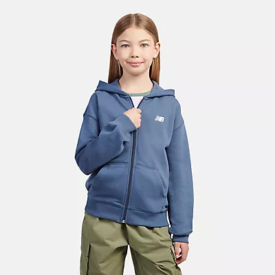 New Balance FT Худи на молнии с маленьким логотипом