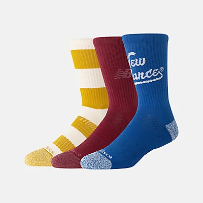 Спортивные носки New Balance Active Graphic Crew Socks, 3 Pack